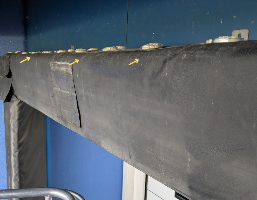 gel repulsif anti pigeons pose par bathygiene chez DHL